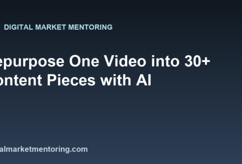 Repurpose One Video into 30+ Content Pieces with AI