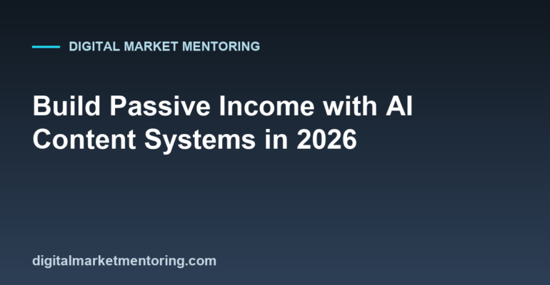 Build Passive Income with AI Content Systems in 2026