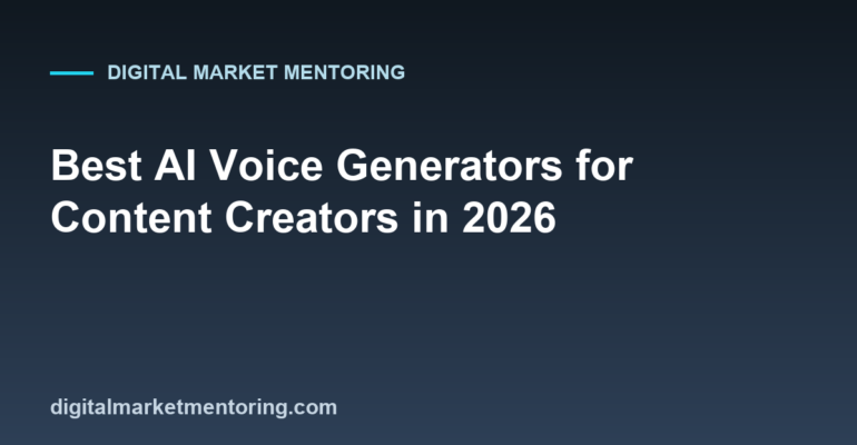 Best AI Voice Generators for Content Creators in 2026